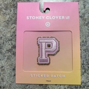 Stoney Clover Lane x Target Pink Embroidered “P” Patch BNWT